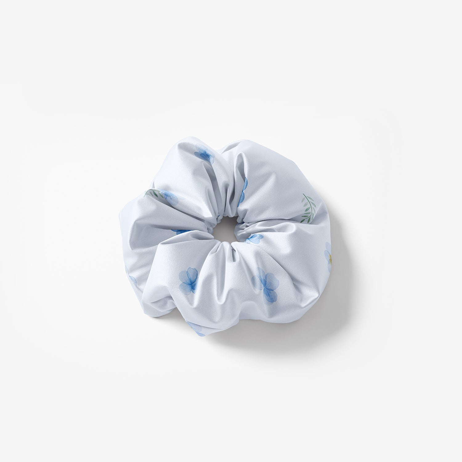 Silk Scrunchie - Blue Pansy